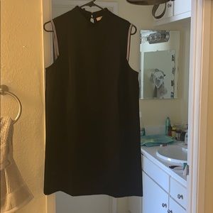 Simple sleeveless black dress